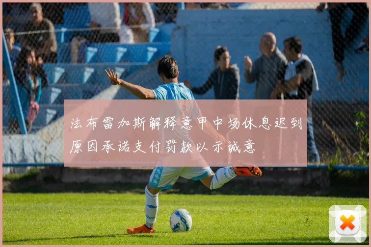 法布雷加斯解释意甲中场休息迟到原因承诺支付罚款以示诚意