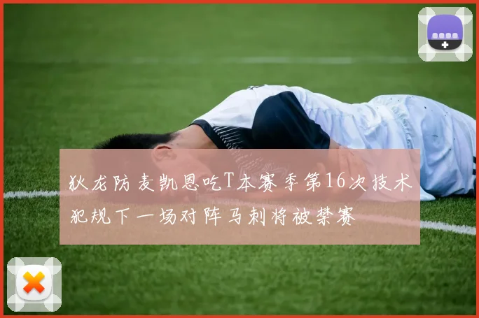 狄龙防麦凯恩吃T本赛季第16次技术犯规下一场对阵马刺将被禁赛